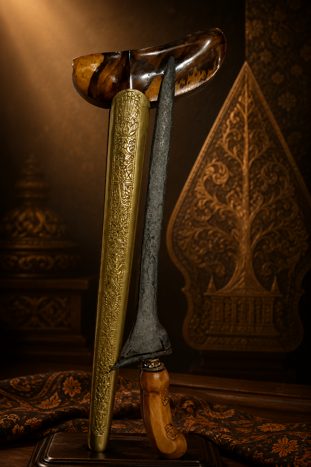 Keris Normal Tilam Upih — Pamor Wos Wutah