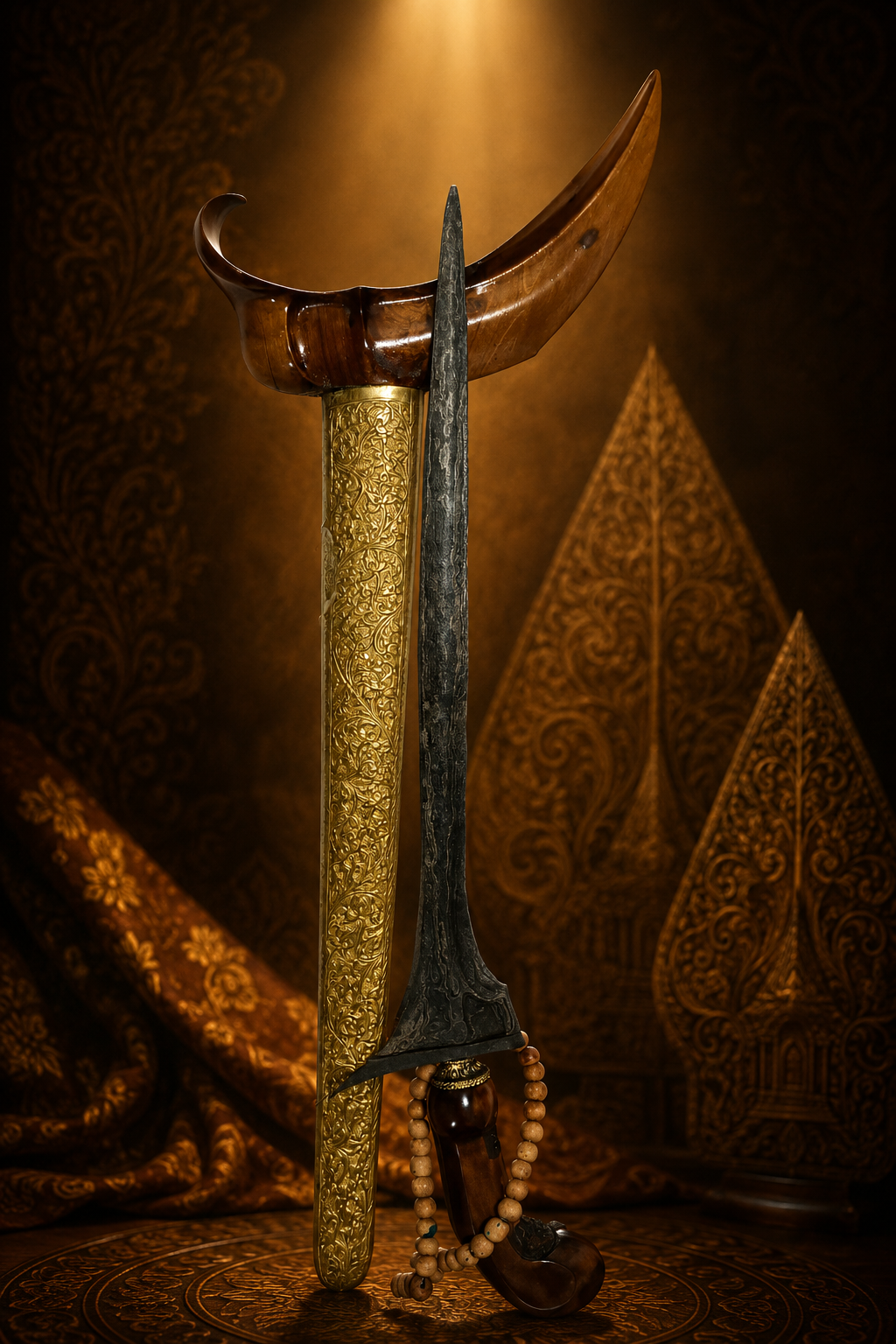 Keris Normal Jalak Tilam Sari — Pamor Banyu Mili